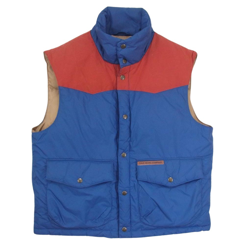 POLO RALPH LAUREN ポロ・ラルフローレン JEANS COMPANY ダウン ベスト ブルー系 L【中古】