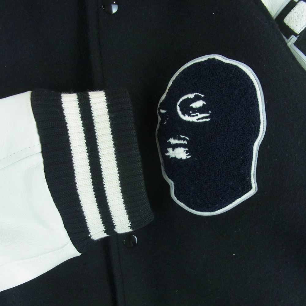 NITRAID★レザースタジャン★WOOL90%混/本革/ブラック NITRAID☆レザースタジャン☆WOOL90%混/本革/ブラック - メルカリ