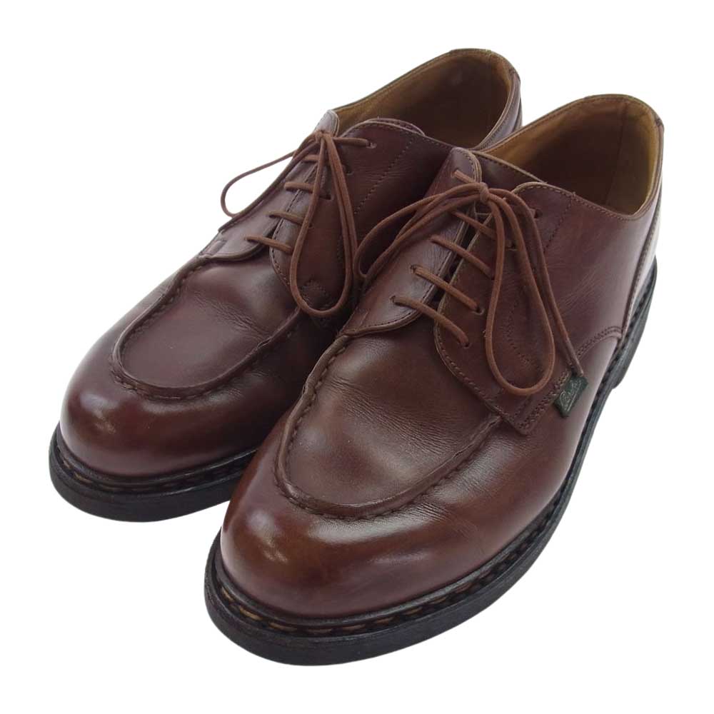 Paraboot パラブーツ 18703 シャンボード Uチップ レザー シューズ ブラウン系 7【中古】