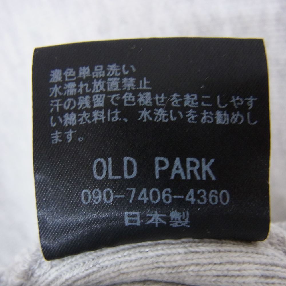 オールドパーク  OP-448 BAGGY SWEAT ASSORT リメイク 加工 スウェット グレー系 FREE【極上美品】【中古】