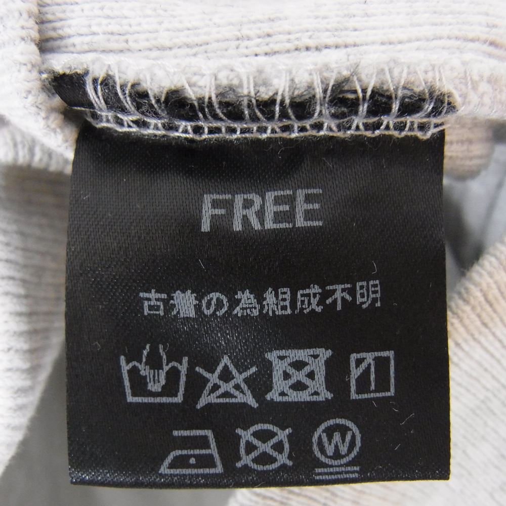 オールドパーク  OP-448 BAGGY SWEAT ASSORT リメイク 加工 スウェット グレー系 FREE【極上美品】【中古】