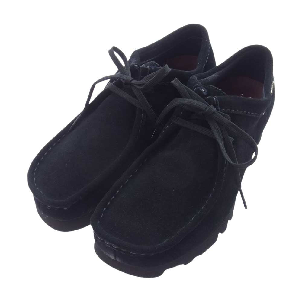 Clarks クラークス 1431-499-8156-0945 WALLABEE GORE-TEX ワラビー ゴアテックス スエード シューズ ブラック系 UK6 1/2【新古品】【未使用】【中古】