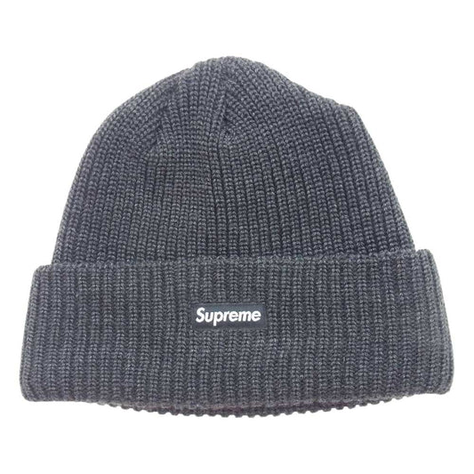 Supreme シュプリーム ボックスロゴ ニット キャップ ダークグレー系【中古】