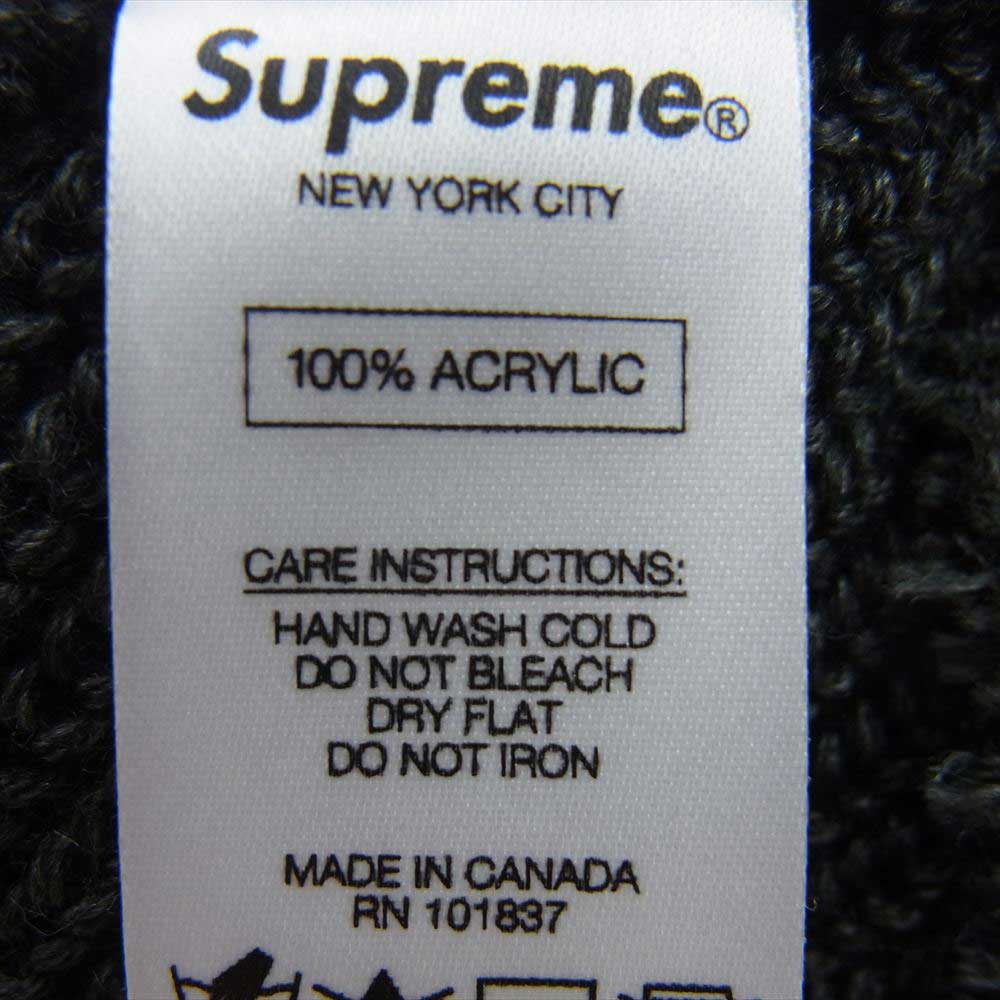 Supreme シュプリーム ボックスロゴ ニット キャップ ダークグレー系【中古】