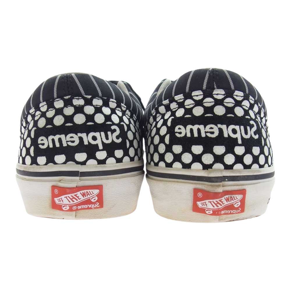 Supreme シュプリーム × Comme des Garcon SHIRT Vans Era コムデギャルソンシャツ エラ ローカットスニーカー ブラック系 US9.5(27.5cm)【中古】