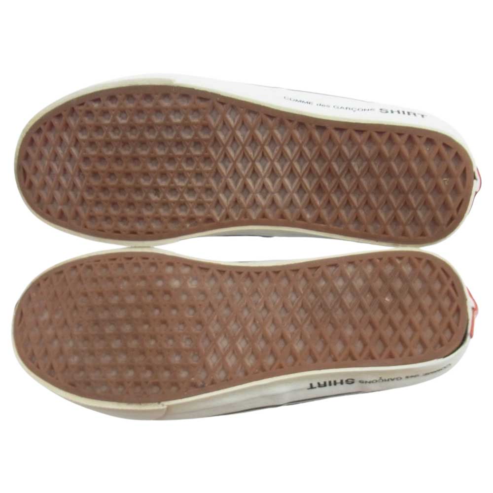 Supreme シュプリーム × Comme des Garcon SHIRT Vans Era コムデギャルソンシャツ エラ ローカットスニーカー ブラック系 US9.5(27.5cm)【中古】