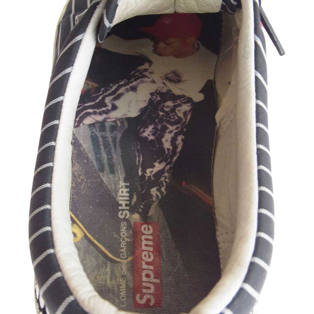 Supreme シュプリーム × Comme des Garcon SHIRT Vans Era コムデギャルソンシャツ エラ ローカットスニーカー ブラック系 US9.5(27.5cm)【中古】