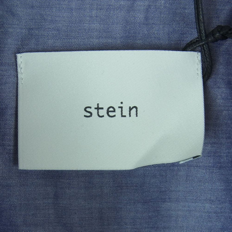 シュタイン stein ST.382-1 OVERSIZED LAYERED SHIRT オーバー サイズ レイヤード 長袖 シャツ グレー系 ブルー系 M