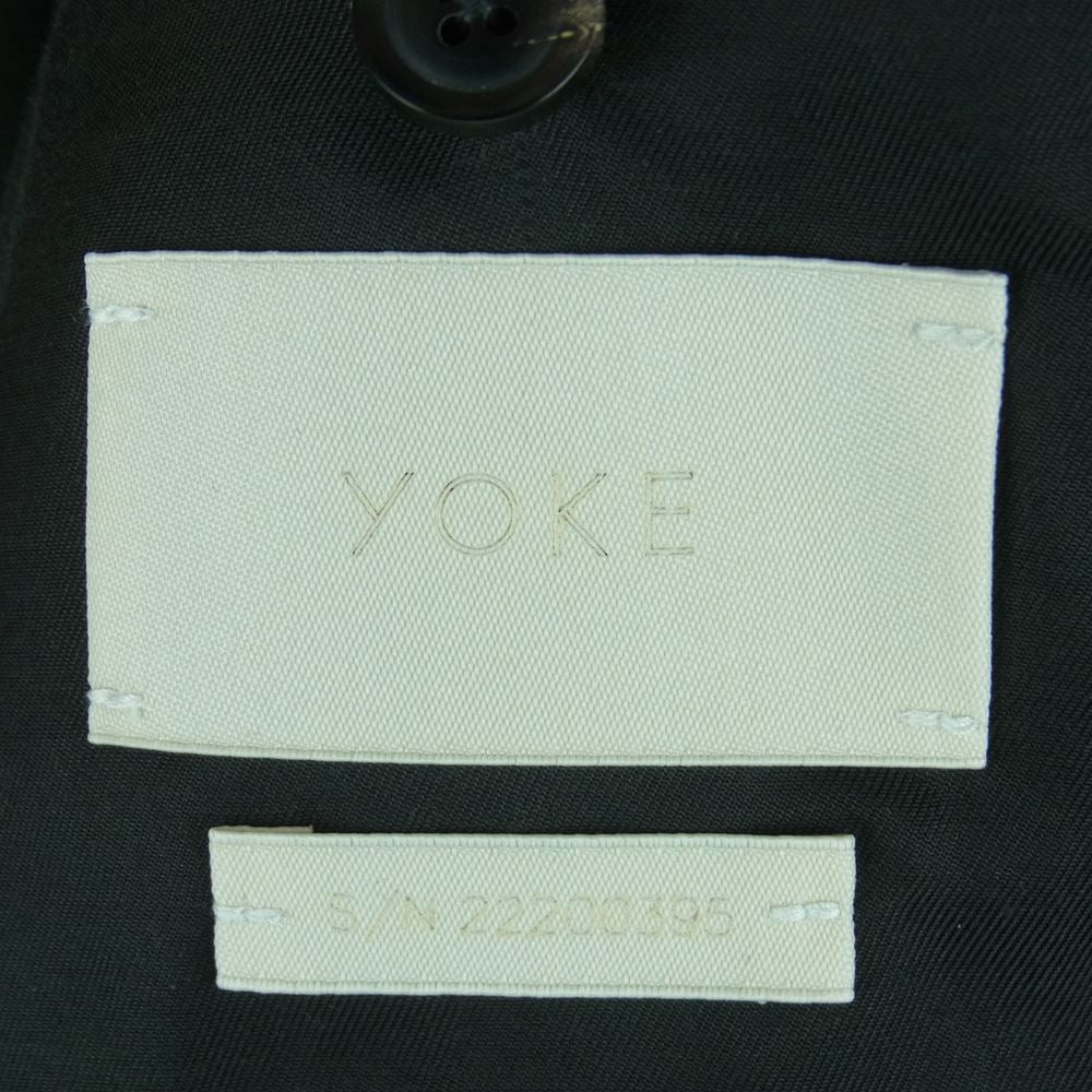 ヨーク 22AW YK22AW0395B BROKEN AWARD JACKET キルティング切替 アワード ジャケット スタジャン スタジアム ジャンパー ブラック系 3【美品】【中古】