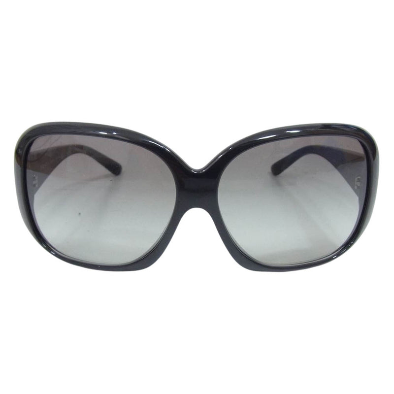 PRADA プラダ SPR 25N ビッグフレーム サングラス メガネ 眼鏡 ブラック系 61□13【中古】