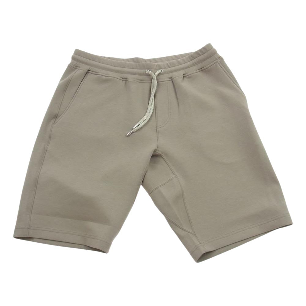 1piu1uguale3 ウノピュウノウグァーレトレ MRT301-PRY103 HOODED T PASCAL JERSEY ロゴ スウェット 半袖 パーカー ハーフパンツ セットアップ ベージュ ベージュ系【中古】