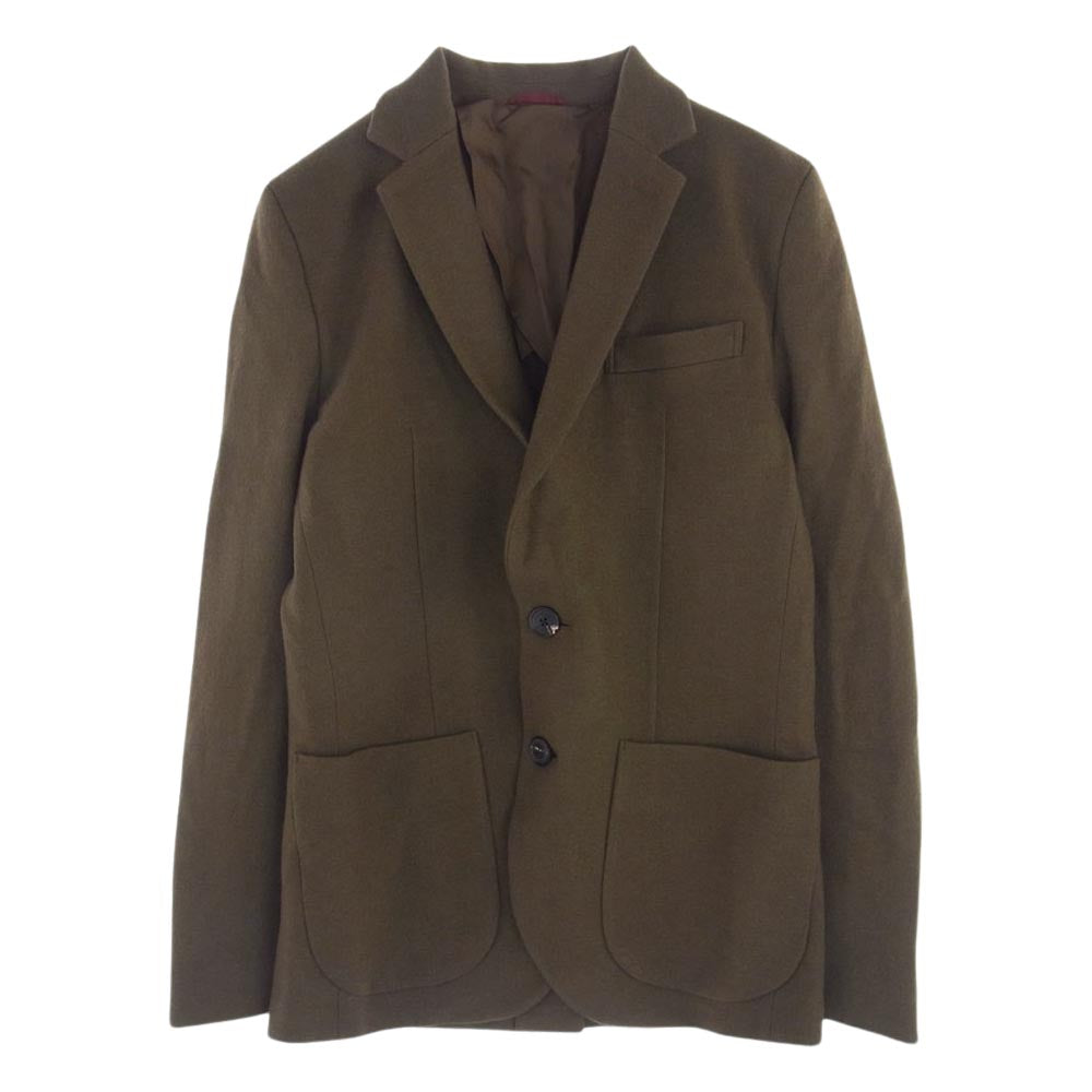 1piu1uguale3 ウノピュウノウグァーレトレ MRB519-WOL118 TRAVEL JACKET ウール トラベル テーラード ジャケット カーキ ダークブラウン系 4【中古】