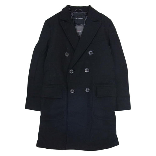DUVETICA デュベティカ MRC040-WOL050 × 1PIU1UGUALE3 ウノピュウノウグァーレトレ STORM SYSTEM CHESTER COAT チェスター ダウン コート ブラック系 Ⅳ【美品】【中古】