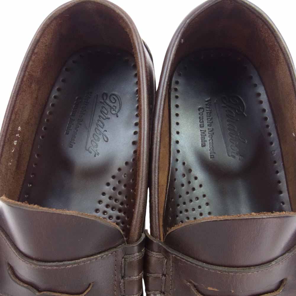 Paraboot パラブーツ 093603 CORAUX MARINE コロー ローファー ダークブラウン系 7【美品】【中古】