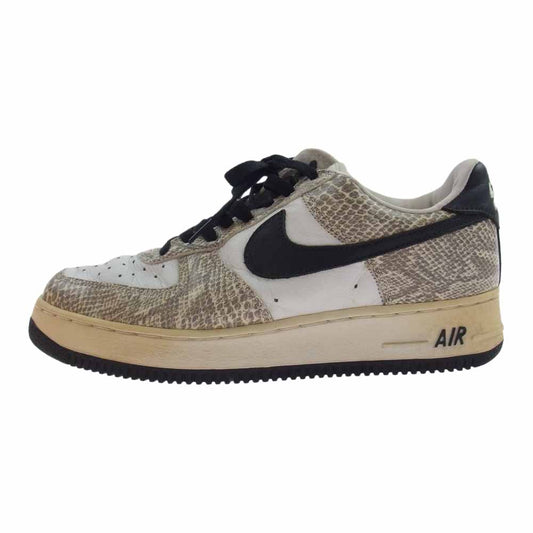 NIKE ナイキ 630117-103 AIR FORCE 1 LOW COCOA SNAKE エアフォース1 白蛇 グレー系 27cm【中古】