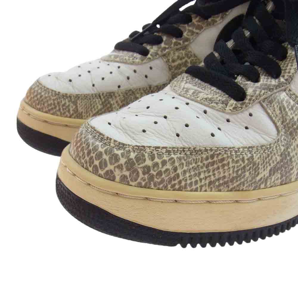 NIKE ナイキ 630117-103 AIR FORCE 1 LOW COCOA SNAKE エアフォース1 白蛇 グレー系 27cm【中古】