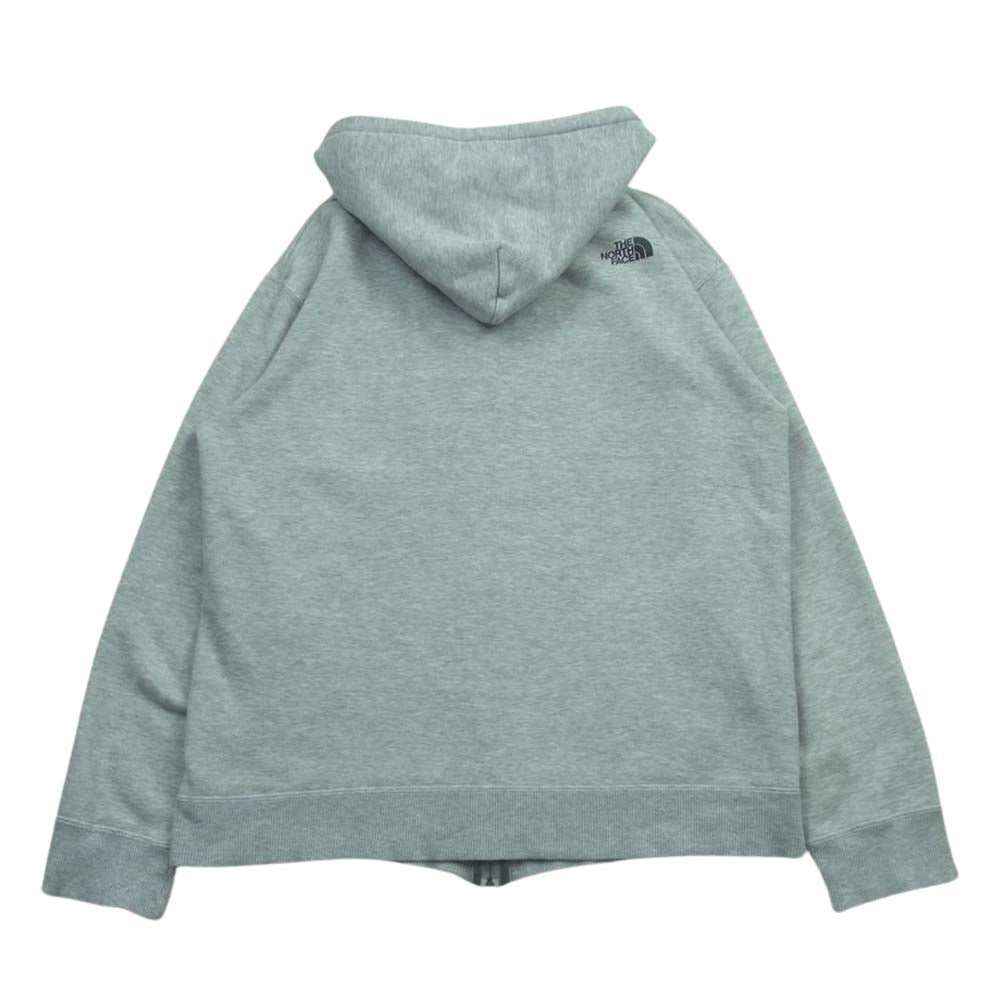 THE NORTH FACE ノースフェイス NT61502X Hooded Sweatshirt Hoodie CAMOUFLAGE LOGO FULLZIP カモフラ ロゴ ジップ パーカー グレー系 L【中古】