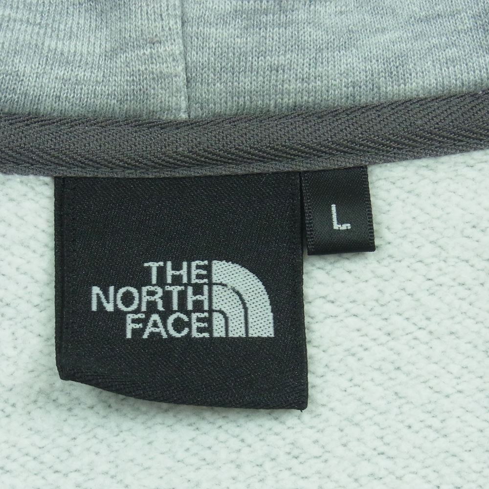 THE NORTH FACE ノースフェイス NT61502X Hooded Sweatshirt Hoodie CAMOUFLAGE LOGO FULLZIP カモフラ ロゴ ジップ パーカー グレー系 L【中古】