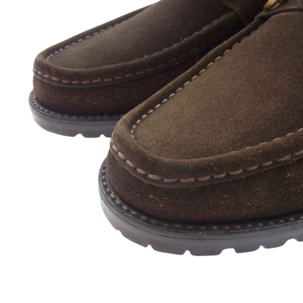 GUCCI グッチ 114 0067 ホースビット スエード レザー チャッカ ブーツ シューズ  ダークブラウン系 6D【中古】