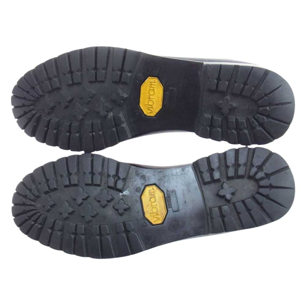 GUCCI グッチ 114 0067 ホースビット レザー チャッカ ブーツ シューズ Vibram Sole ブラック系 39.5【中古】
