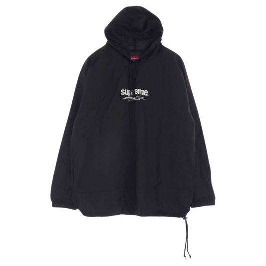 Supreme シュプリーム 16SS Nylon Packable Poncho ナイロン パッカブル ポンチョ アノラック パーカー ブラック系 M【美品】【中古】