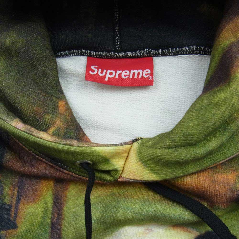 Supreme シュプリーム 14SS Le Bain Pullover ルベイン プルオーバースウェット パーカー エドゥアール・マネ 草上の昼食 総柄 プリント バックロゴ フーディー マルチカラー系 M【中古】