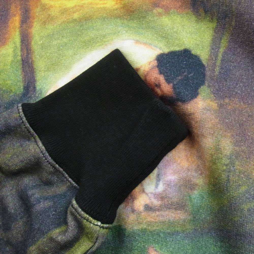 Supreme シュプリーム 14SS Le Bain Pullover ルベイン プルオーバースウェット パーカー エドゥアール・マネ 草上の昼食 総柄 プリント バックロゴ フーディー マルチカラー系 M【中古】
