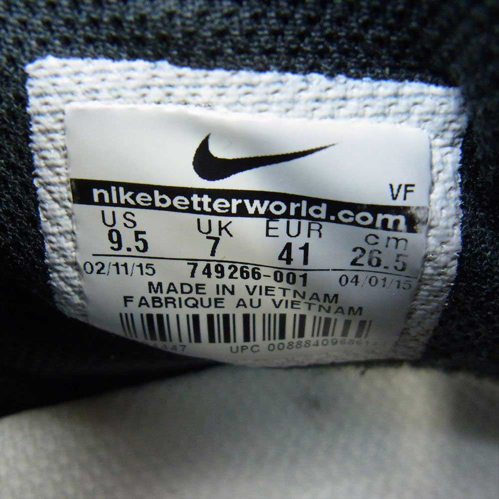 NIKE ナイキ 749266-001 WMNS AIR FORCE 1 HI SUEDE ウィメンズ エア フォース 1 ハイ スエード スニーカー ブラック系 26.5cm【中古】