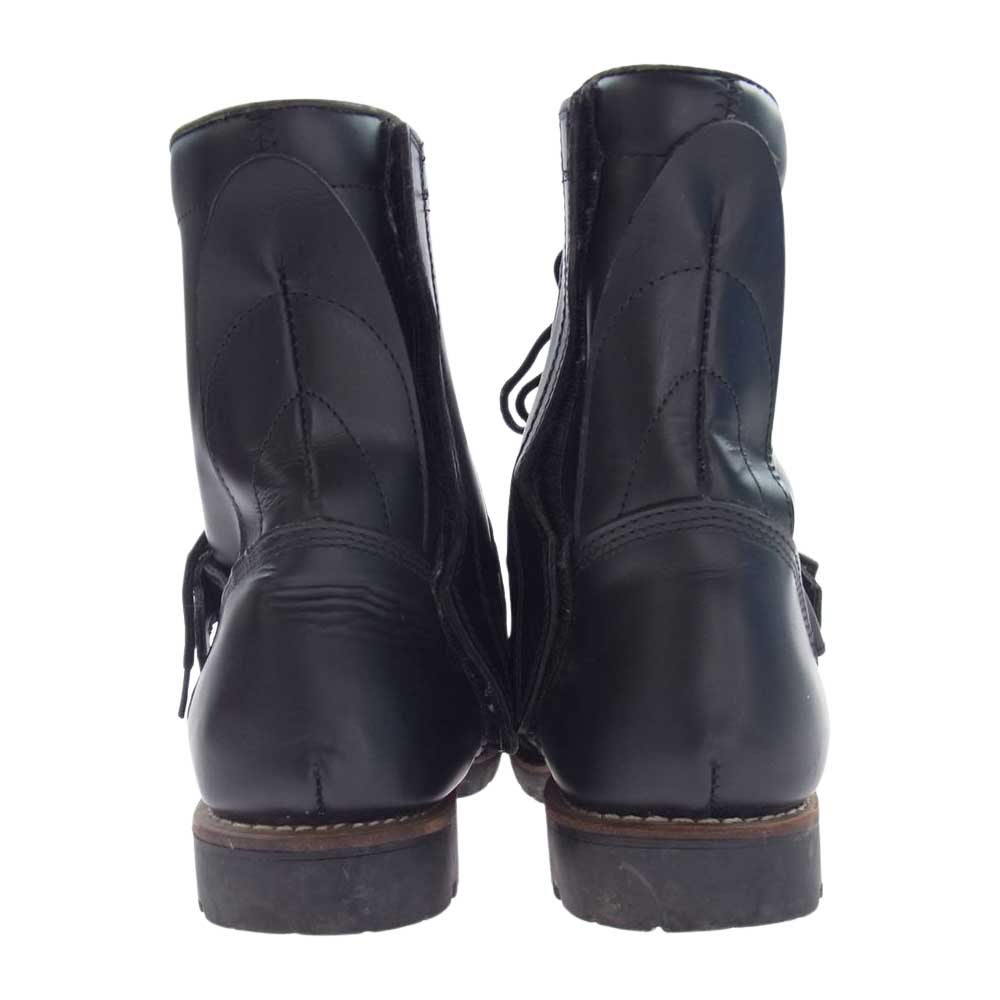 AVIREX アヴィレックス AV2100 ライダース レザー レースアップ ブーツ ブラック系 27.5cm【中古】