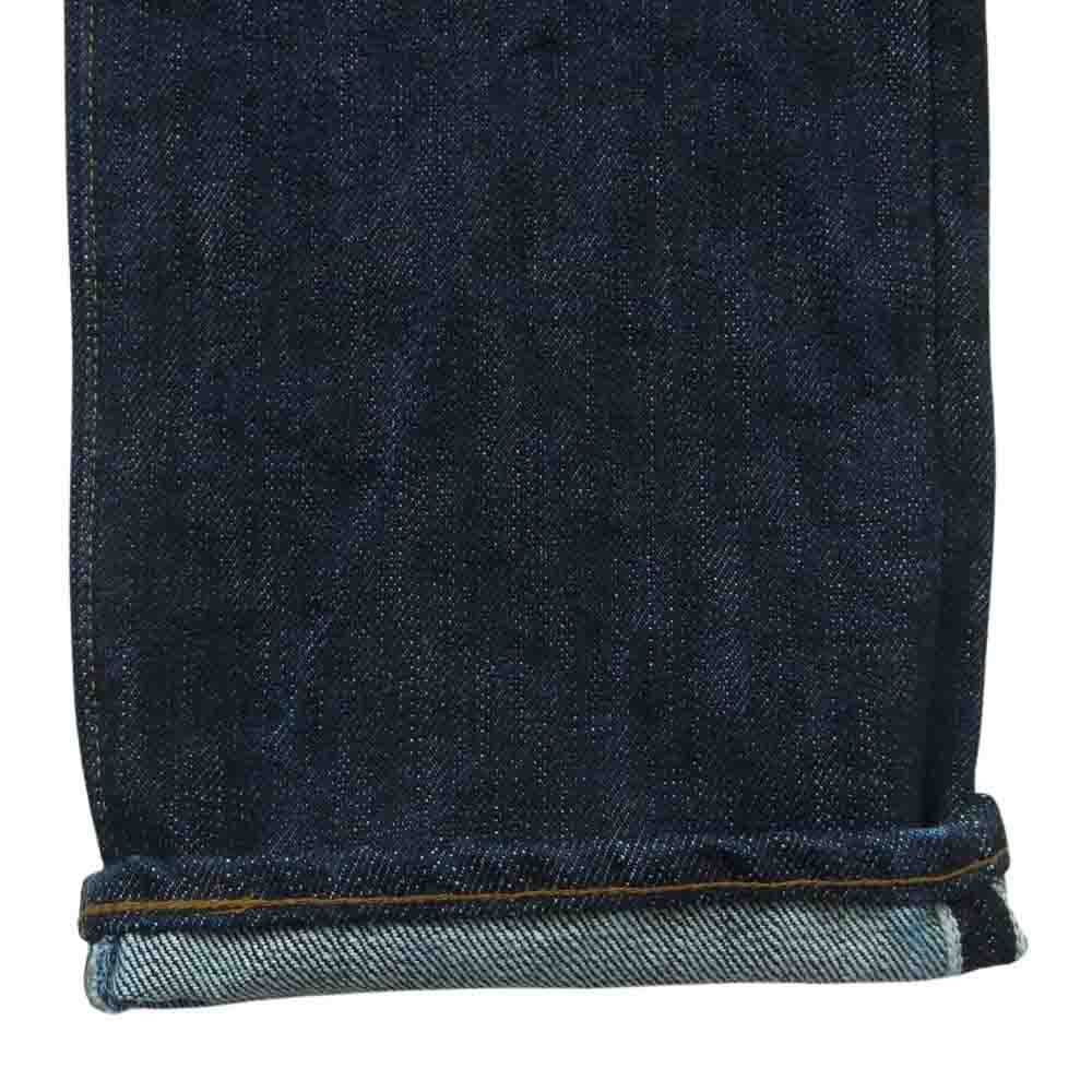 児島 25oz セルビッチ ストレート ジーンズ デニム パンツ インディゴブルー系 36【美品】【中古】