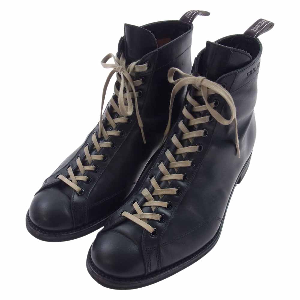 ブラザーブリッジ THE HENRY VINTAGE BLK / CALF ヘンリー カーフレザー 牛革 アスレチック ブーツ レザー ブラック系 8【中古】