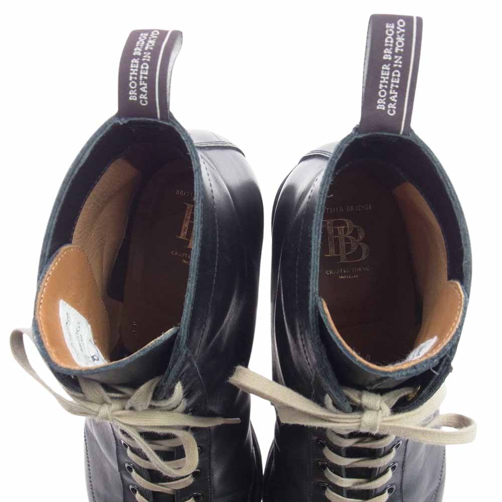ブラザーブリッジ THE HENRY VINTAGE BLK / CALF ヘンリー カーフレザー 牛革 アスレチック ブーツ レザー ブラック系 8【中古】