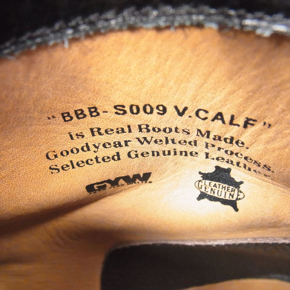 ブラザーブリッジ THE HENRY VINTAGE BLK / CALF ヘンリー カーフレザー 牛革 アスレチック ブーツ レザー ブラック系 8【中古】