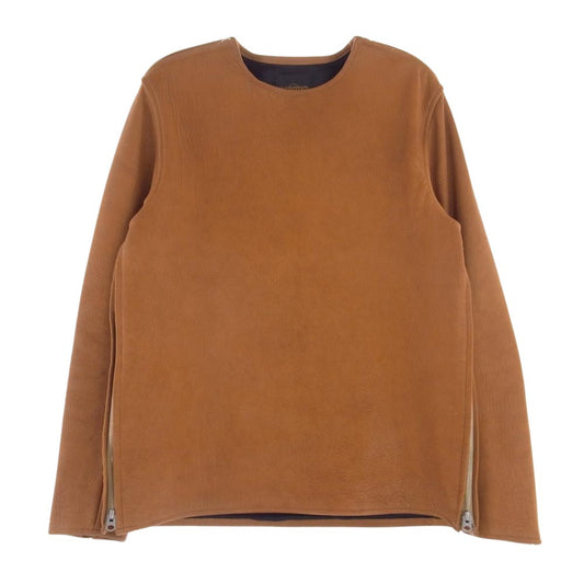 FINE CREEK LEATHERS ファインクリークレザー FINE CREEK&CO Plant プラント Deer 鹿革 ファインクリーク・アンド・コー レザー ジャケット キャメル キャメル系 40【中古】