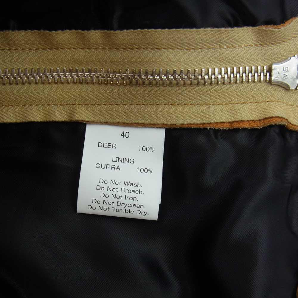 FINE CREEK LEATHERS ファインクリークレザー FINE CREEK&CO Plant プラント Deer 鹿革 ファインクリーク・アンド・コー レザー ジャケット キャメル キャメル系 40【中古】