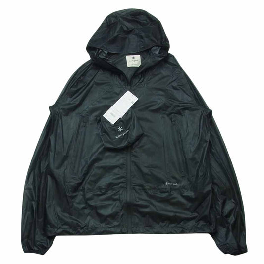 snowpeak スノーピーク JK-22SU006R Light Packable Rain Jacket フーデッド ナイロン ジャケット ブラック系 L【新古品】【未使用】【中古】