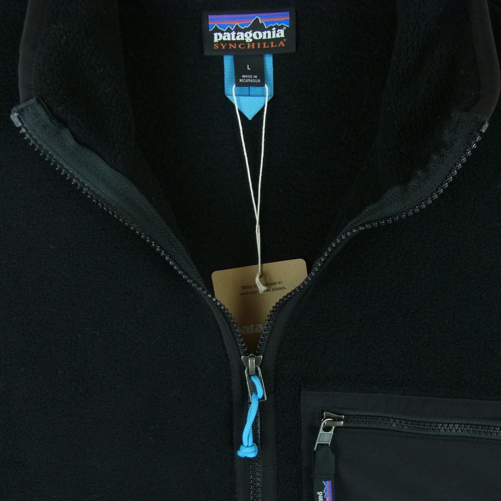 patagonia パタゴニア 22991 FA23 Synch jkt シンチラ ジャケット フリース ニカラグア製 ブラック系 L【新古品】【未使用】【中古】