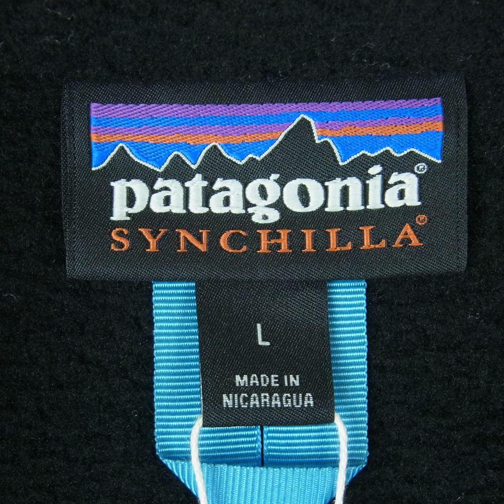patagonia パタゴニア 22991 FA23 Synch jkt シンチラ ジャケット フリース ニカラグア製 ブラック系 L【新古品】【未使用】【中古】