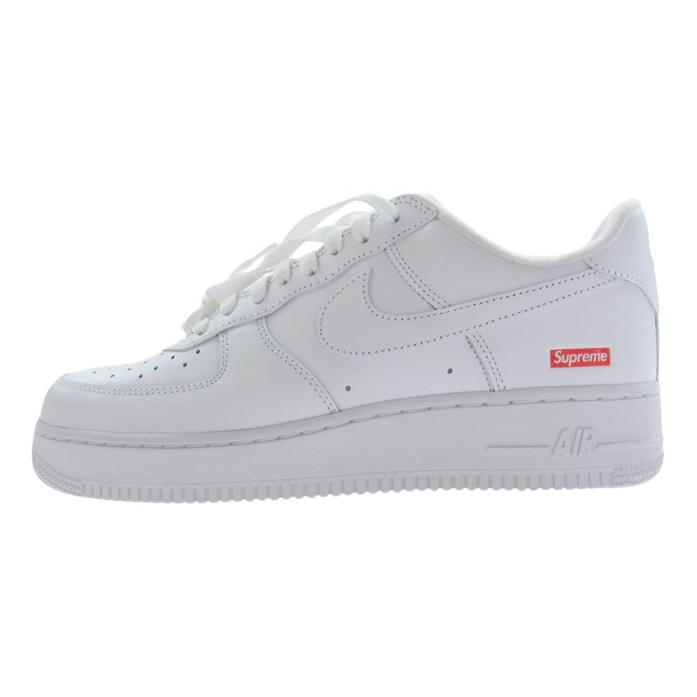 Supreme シュプリーム CU9225-100 × NIKE AIR FORCE 1 LOW  ナイキ エアフォース1 ロー ローカット スニーカー ホワイト系 27cm【新古品】【未使用】【中古】