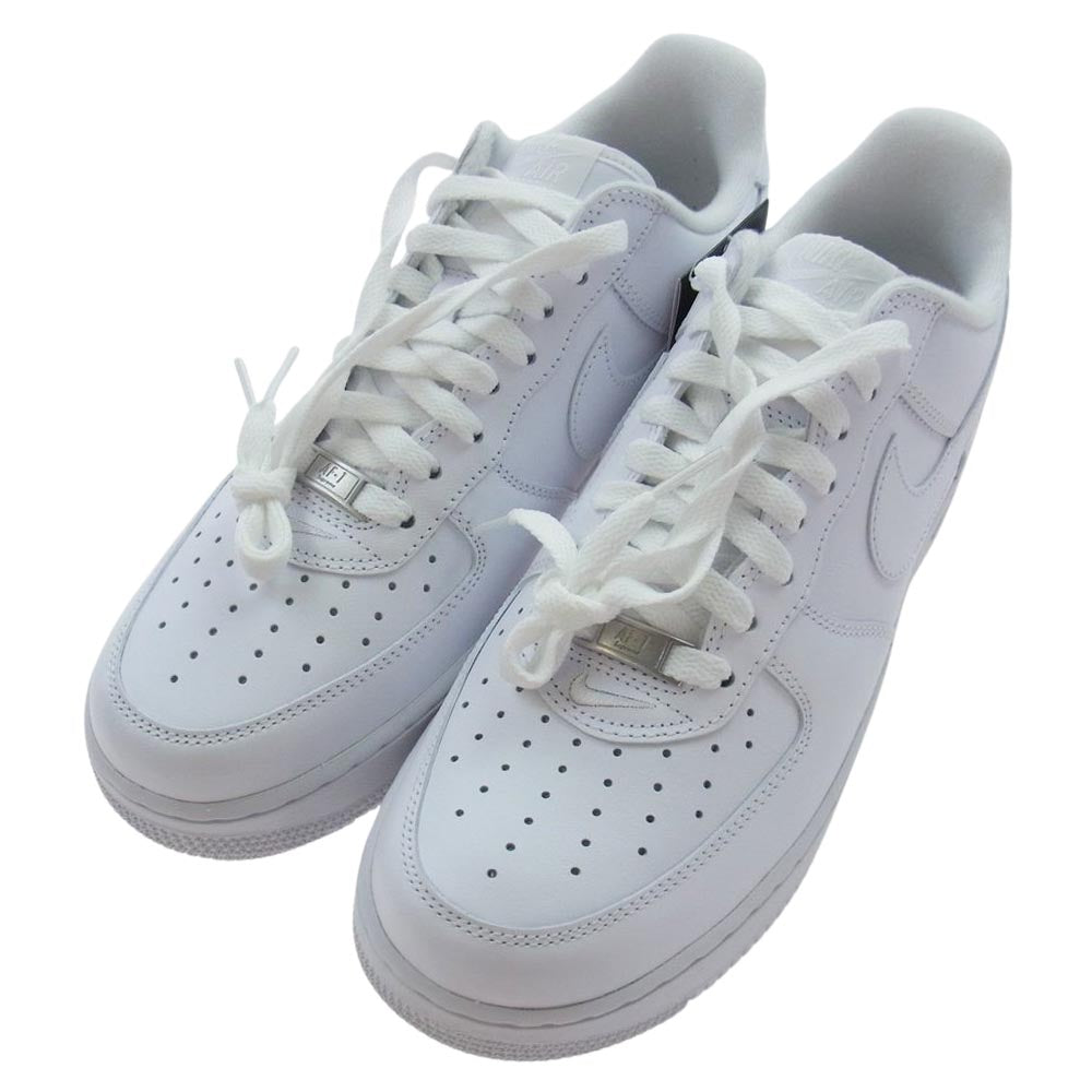 Supreme シュプリーム CU9225-100 × NIKE AIR FORCE 1 LOW  ナイキ エアフォース1 ロー ローカット スニーカー ホワイト系 27cm【新古品】【未使用】【中古】