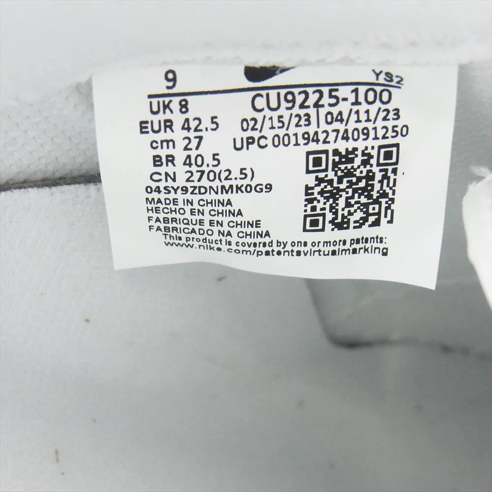 Supreme シュプリーム CU9225-100 × NIKE AIR FORCE 1 LOW  ナイキ エアフォース1 ロー ローカット スニーカー ホワイト系 27cm【新古品】【未使用】【中古】