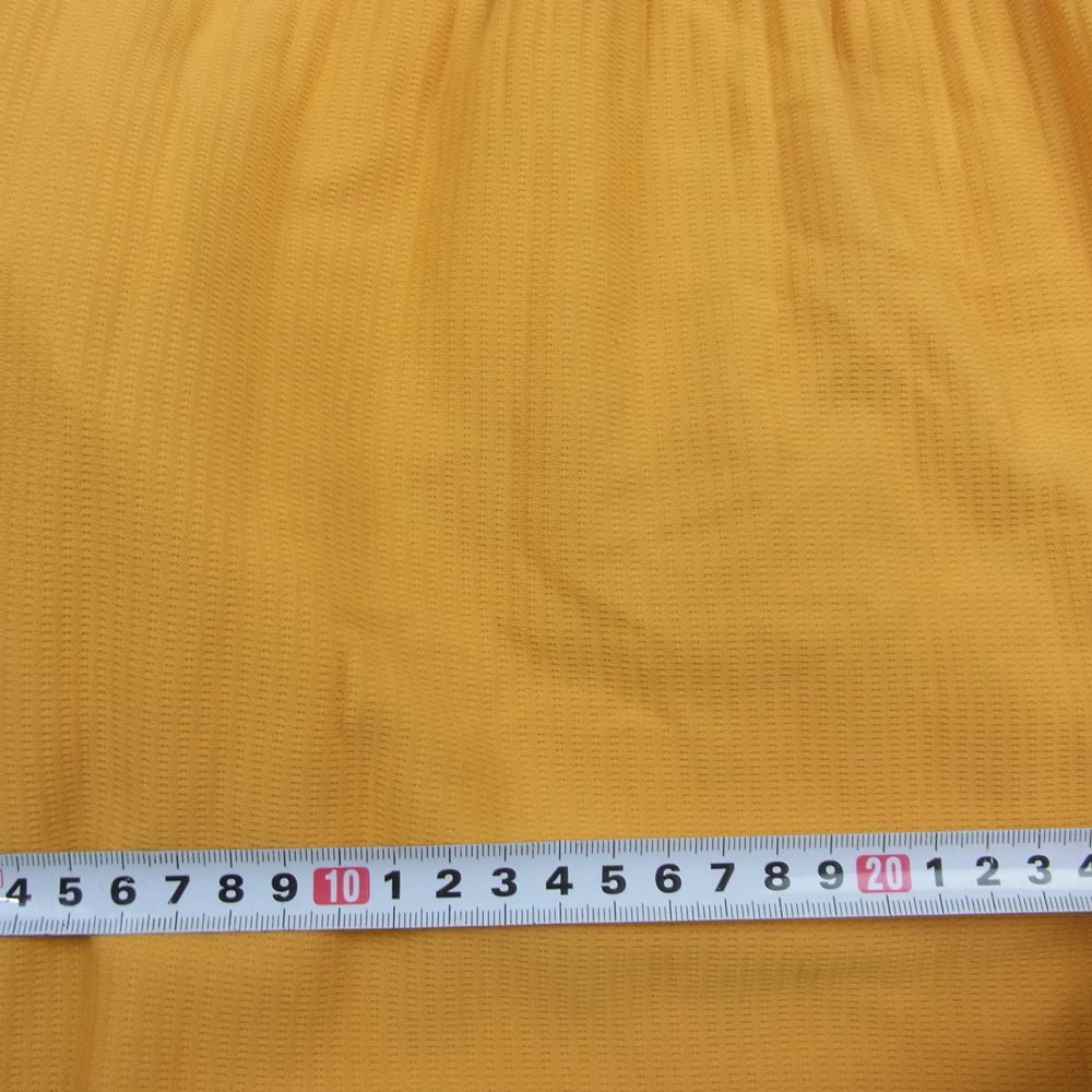 HOMME PLISSE ISSEY MIYAKE オム プリッセ イッセイミヤケ 22AW  HP23JF119  PLEATS TAPED BOTTOMS プリーツ加工 太プリーツ切替 テーパード パンツ イエロー系 1【中古】