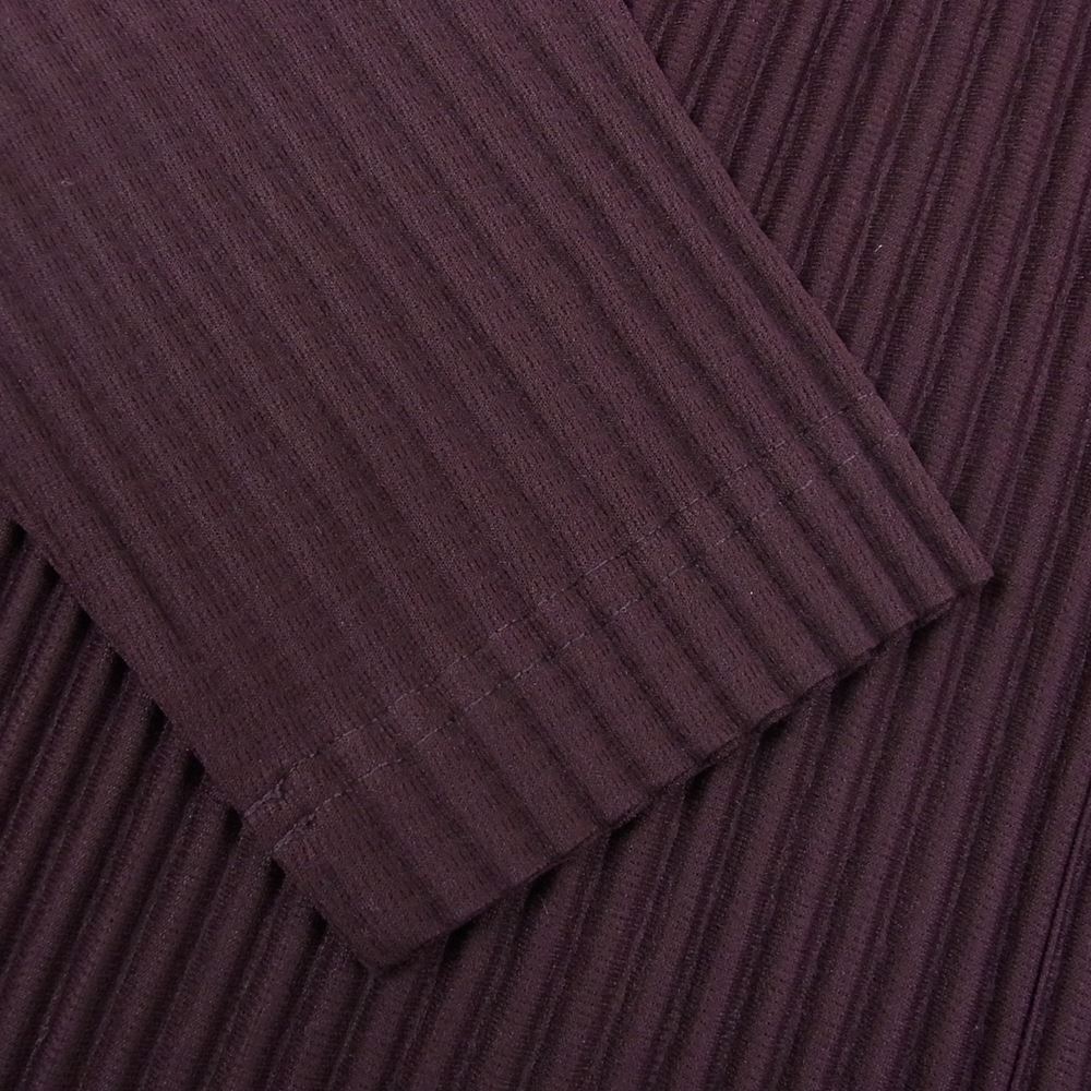 HOMME PLISSE ISSEY MIYAKE オム プリッセ イッセイミヤケ 22AW  HP23JM123  PLEATS HALF ZIP SHIRT プリーツ加工 ハーフジップ 長袖 シャツ プルオーバ―  ボルドー系 2【中古】