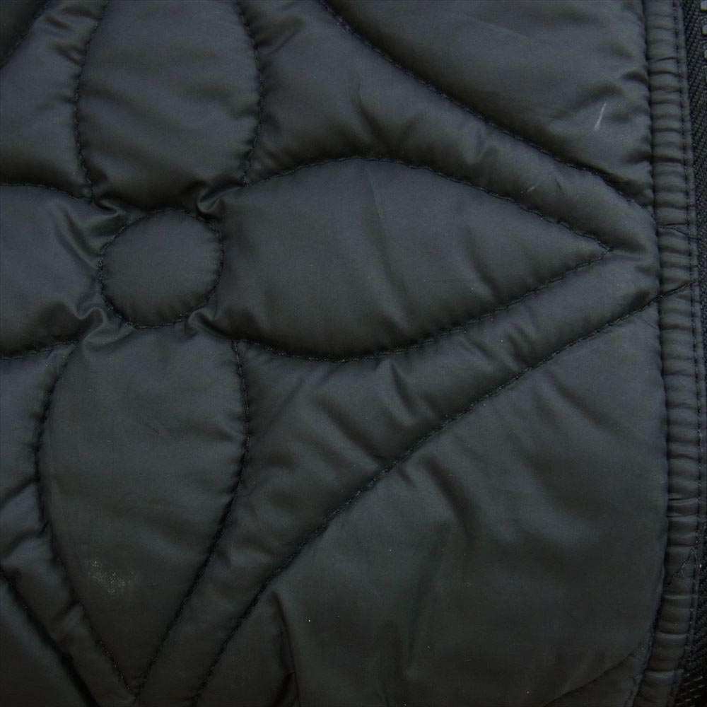LOUIS VUITTON ルイ・ヴィトン 22AW 1A90HM  Quilted Hoody モノグラム フラワー キルテッド フーディ ジャケット ブラック系 48【中古】