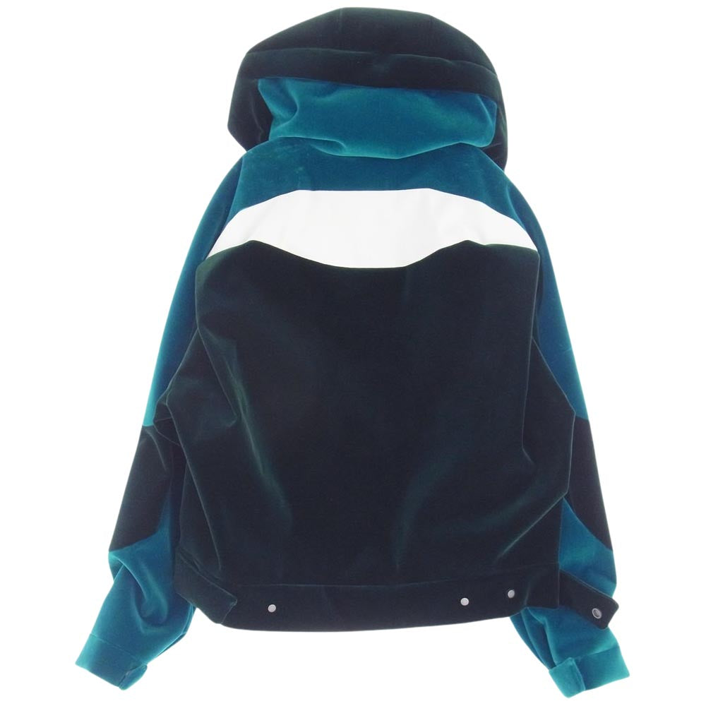 LOUIS VUITTON ルイ・ヴィトン 22AW 1AAHI6  テクニカルテープド ベロア ウインドブレーカー ジャケット  グリーン系 48【中古】