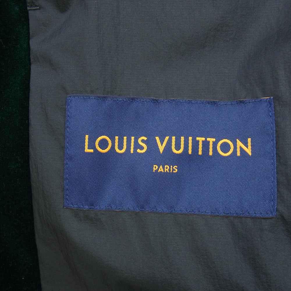 LOUIS VUITTON ルイ・ヴィトン 22AW 1AAHI6  テクニカルテープド ベロア ウインドブレーカー ジャケット  グリーン系 48【中古】