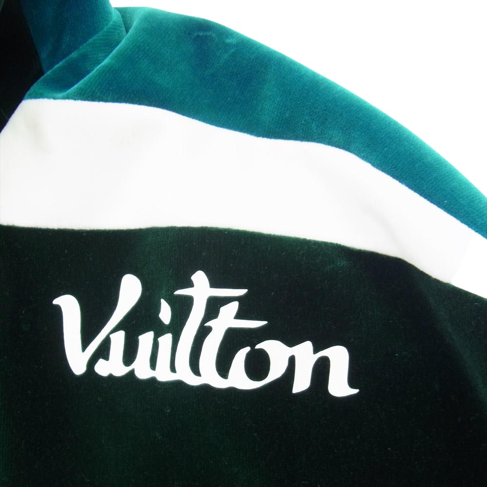 LOUIS VUITTON ルイ・ヴィトン 22AW 1AAHI6  テクニカルテープド ベロア ウインドブレーカー ジャケット  グリーン系 48【中古】
