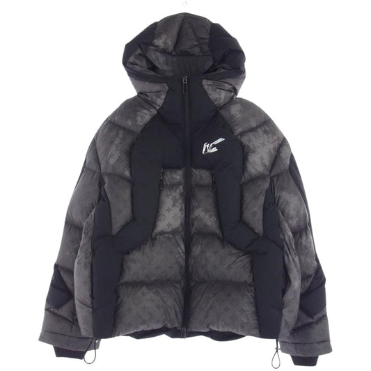 LOUIS VUITTON ルイ・ヴィトン 22AW 1A9O4W  2054 モノグラム ヒート リアクティブ パファ ダウン ジャケット  ダークグレー系 ブラック系 48【中古】