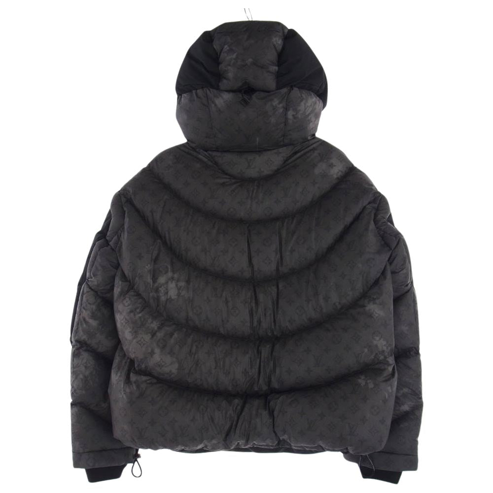 LOUIS VUITTON ルイ・ヴィトン 22AW 1A9O4W  2054 モノグラム ヒート リアクティブ パファ ダウン ジャケット  ダークグレー系 ブラック系 48【中古】