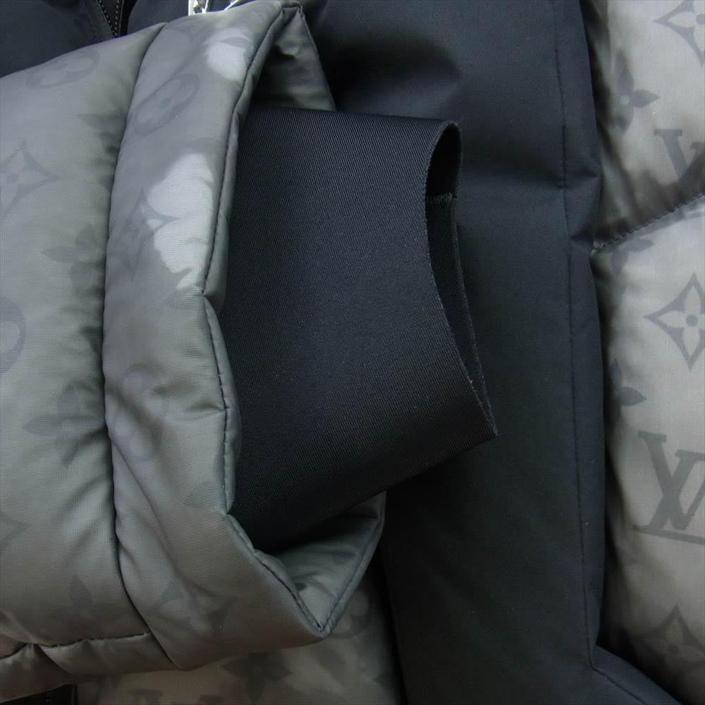 LOUIS VUITTON ルイ・ヴィトン 22AW 1A9O4W  2054 モノグラム ヒート リアクティブ パファ ダウン ジャケット  ダークグレー系 ブラック系 48【中古】